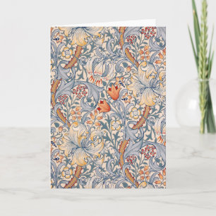 Tarjeta Lirio dorado, William Morris