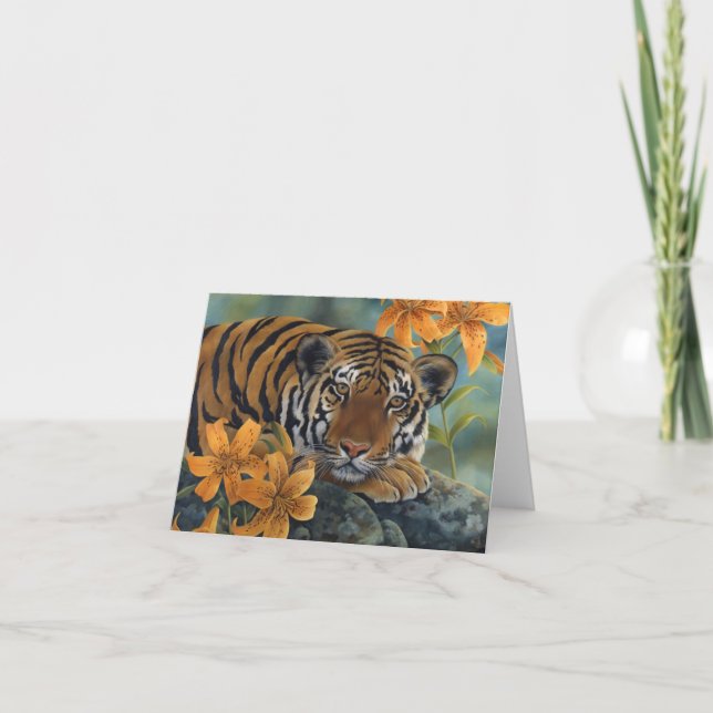 Tarjeta "Lirio tigre" (Anverso)
