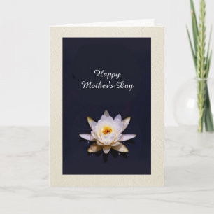 Tarjeta Lirios de Agua Hermosos Día de la Madre personaliz