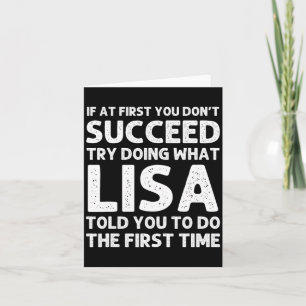 Tarjeta Lisa Nombre D Cumpleaños Divertido Navidad Jo