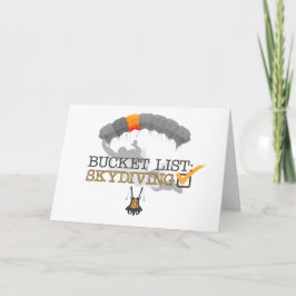 Tarjeta Lista de cubos: Skydiving (Personalizable)