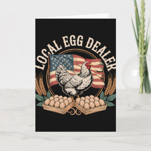 Tarjeta Lista de distribuidores de huevos locales granja d