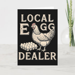 Tarjeta Lista de distribuidores de huevos locales granja d