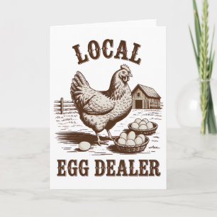 Tarjeta Lista de distribuidores de huevos locales granja d