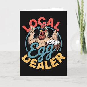 Tarjeta Lista de distribuidores de huevos locales granja d