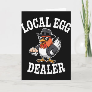 Tarjeta Lista de distribuidores de huevos locales Granjero