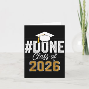 Tarjeta Listo clase de 2026 graduación de último año últim