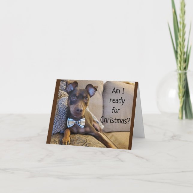 TARJETA LISTO CON MI BOW TIE PARA DECIR *FELIZ NAVIDAD* A  (Anverso)