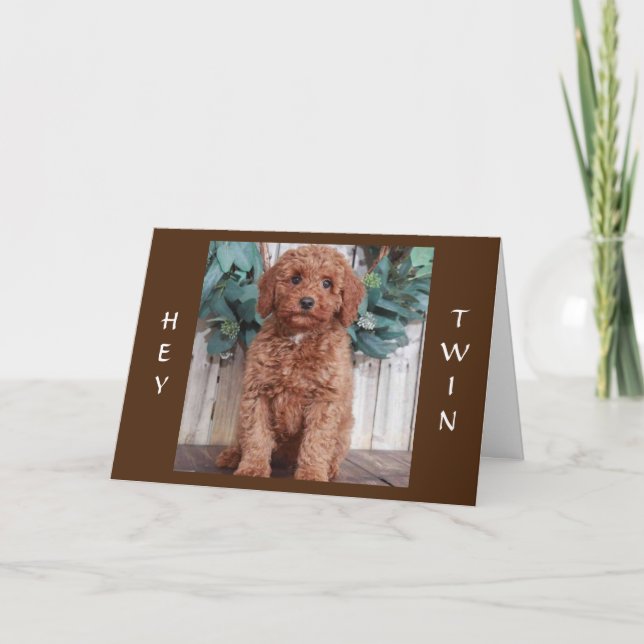 TARJETA LISTO PARA "CELEBRAR EL CUMPLEAÑOS DE MI GEMELA" (Anverso)
