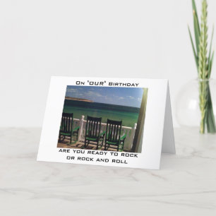 TARJETA LISTO PARA EL CUMPLEAÑOS MUTUO ROCK O ROCK/ROLL