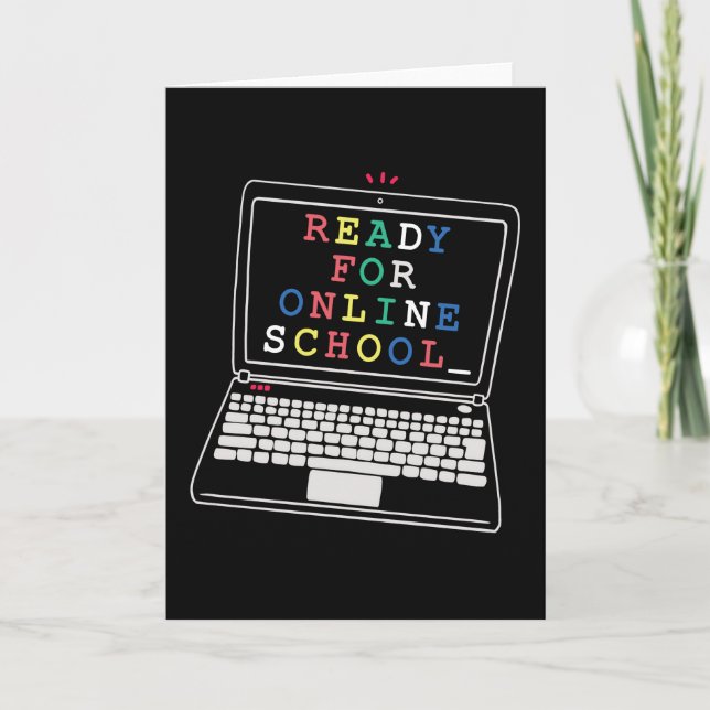 Tarjeta Listo para la escuela en línea (Anverso)