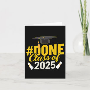 Tarjeta Listo Para La Graduación Del Grupo De Graduación D