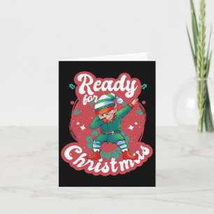 Tarjeta Listo Para Navidades Elf Xmas Santa Claus Snow Adv