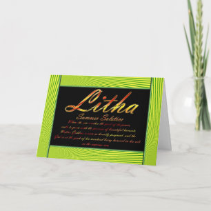 TARJETA LITHA SUMMER SOLSTICE
