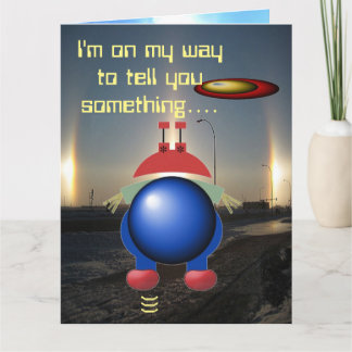 Tarjeta Little Alien Happy Birday