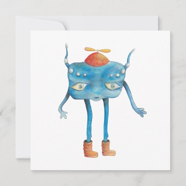 Tarjeta Little Alien Pi (Anverso)