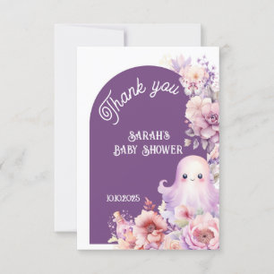Tarjeta Little Boo halloween espeluznante baby shower grac