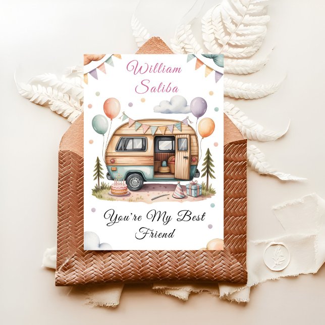 Tarjeta Little Camper Party (Subido por el creador)