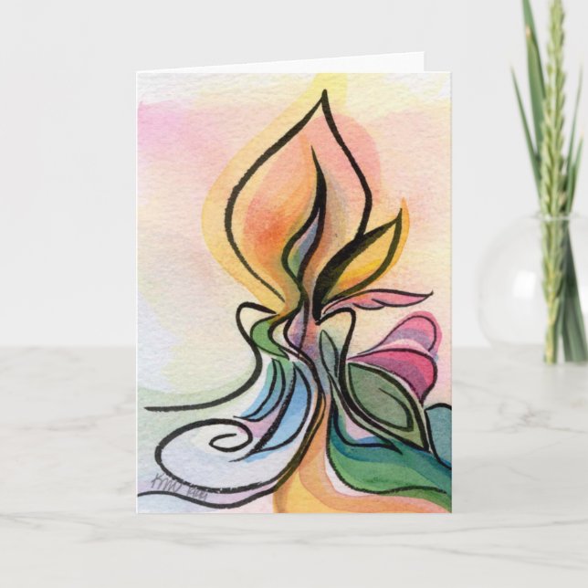 Tarjeta Little Candle Notecard (Anverso)
