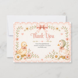 Tarjeta Little Duckling Dreams Thank You Card