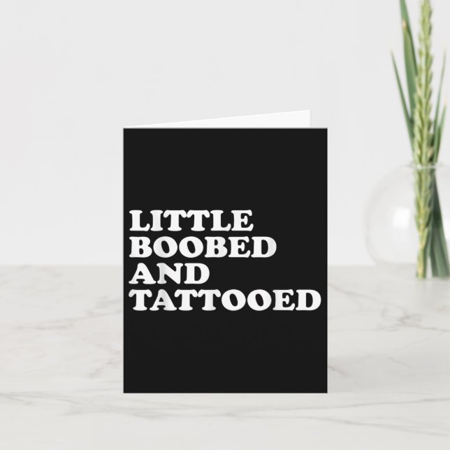 Tarjeta Little Ed Y Tattooed - Tattoo (Anverso)