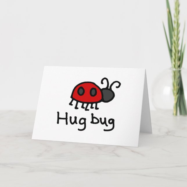 Tarjeta Little Hug Bug (Anverso)