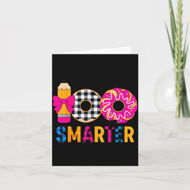 Tarjeta Little Miss 100 Days Smarter Celebration 100 Days  (Anverso)