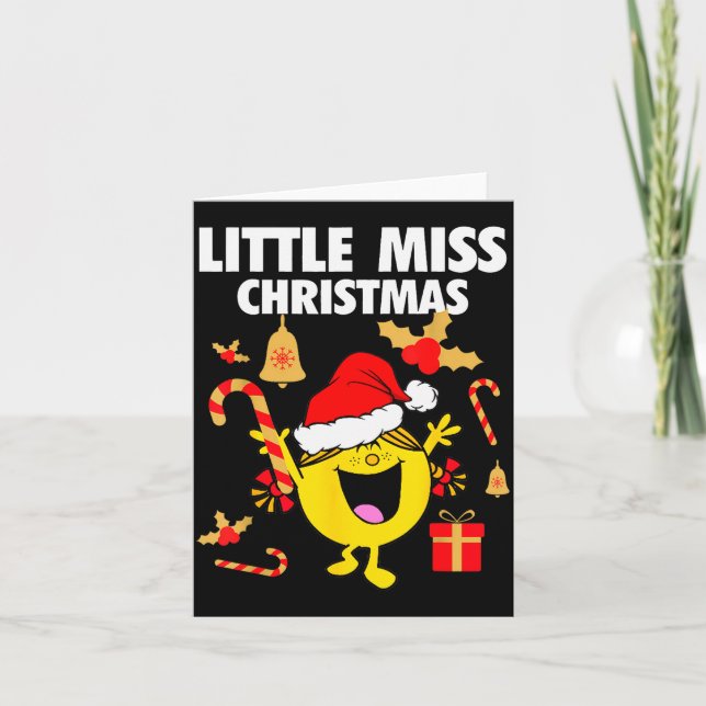 Tarjeta Little Miss Christmas  (Anverso)