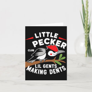 Tarjeta Little Pecker Club Lil Gents Making Dents Retro Wo