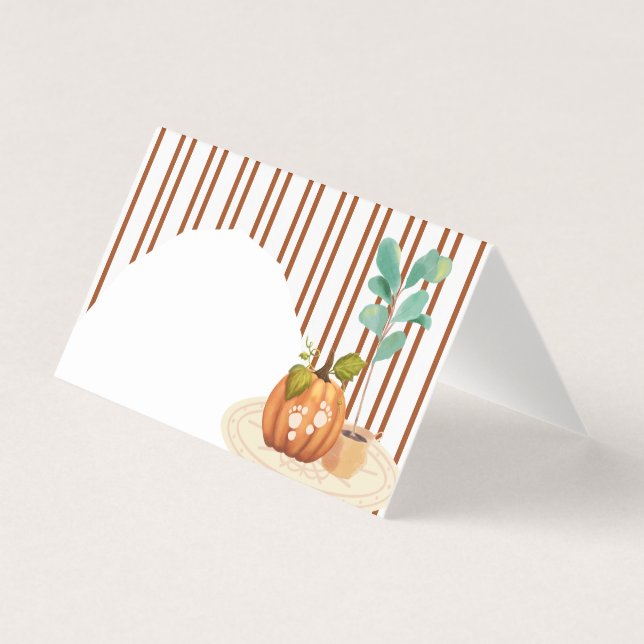 Tarjeta Little Pumpkin Fall Blank Place (Anverso)