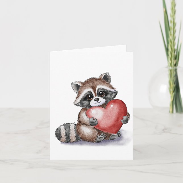 Tarjeta Little Raccoon (Anverso)