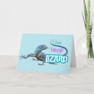 Tarjeta Live Laugh Lizard