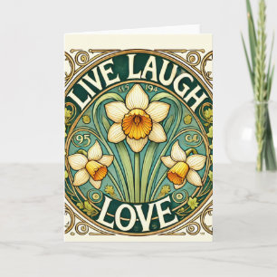 Tarjeta Live Laugh Love