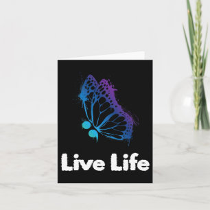 Tarjeta Live Life Semicolon Aware And Support Suicidio Awa