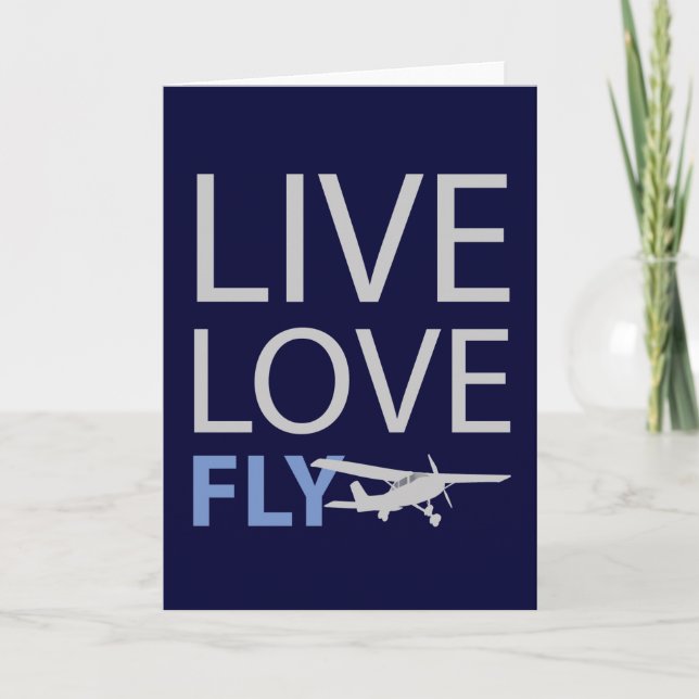Tarjeta Live Love Fly (Anverso)