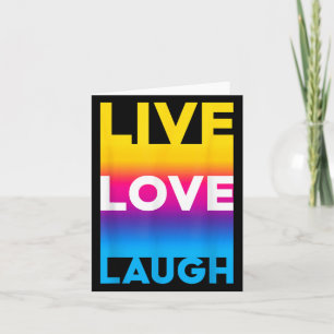 Tarjeta Live Love Motivational Inspire Citas gráficas Guay