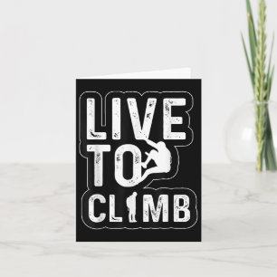 Tarjeta Live To Climb Senking Adventure Retro Sunse