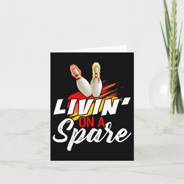 Tarjeta Livin En Un Funny Bowlin De La Camisas De Repuesto (Anverso)