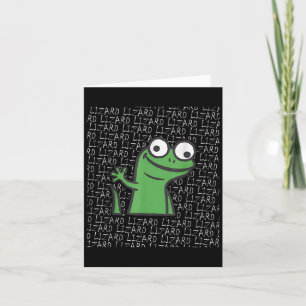 Tarjeta Lizard Lizard Lizard Gracioso Extraño Meme Animal