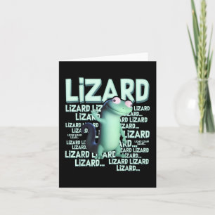 Tarjeta Lizard Lizard Lizard Gracioso Extraño Meme Viral T