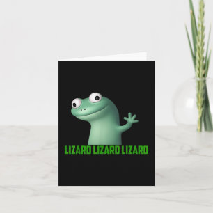 Tarjeta Lizard Meme Lizard Lizard Lizard Gráfica divertida
