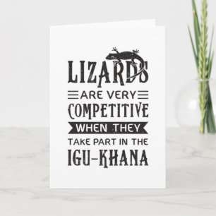 Tarjeta Lizard Reptiles Reptile Gecko Animal Dragon Gift