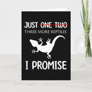 Tarjeta Lizard Sólo Un Reptil Más Prometo Reptiles
