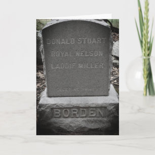 Tarjeta Lizzie Borden - Donald Stuart, Laddie Miller, perr