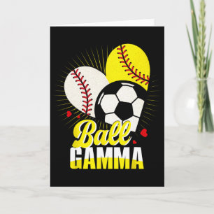 Tarjeta Ll Gamma Vender Suave ll Fútbol Divertido Lindo Na