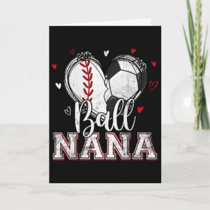 Tarjeta Ll Nana Vende Corazón De Fútbol Nana De Ambos Día 