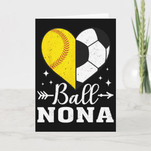 Tarjeta Ll Nona Divertida Softll Fútbol Nona