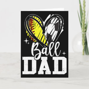 Tarjeta Ll Papá Softll Fútbol Ll Papá De Ambos 