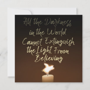 Tarjeta Llama a la velas de cerdo voladora