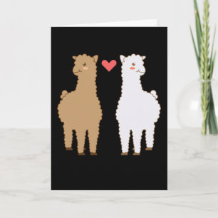 Tarjeta Llama Alpaca Llamas Alpacas Diseño de Animal Dulce